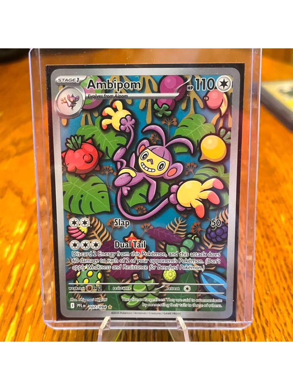 Ambipom 107/094 Illustration Rare - Paldean Fates 2025 - 110 HP
